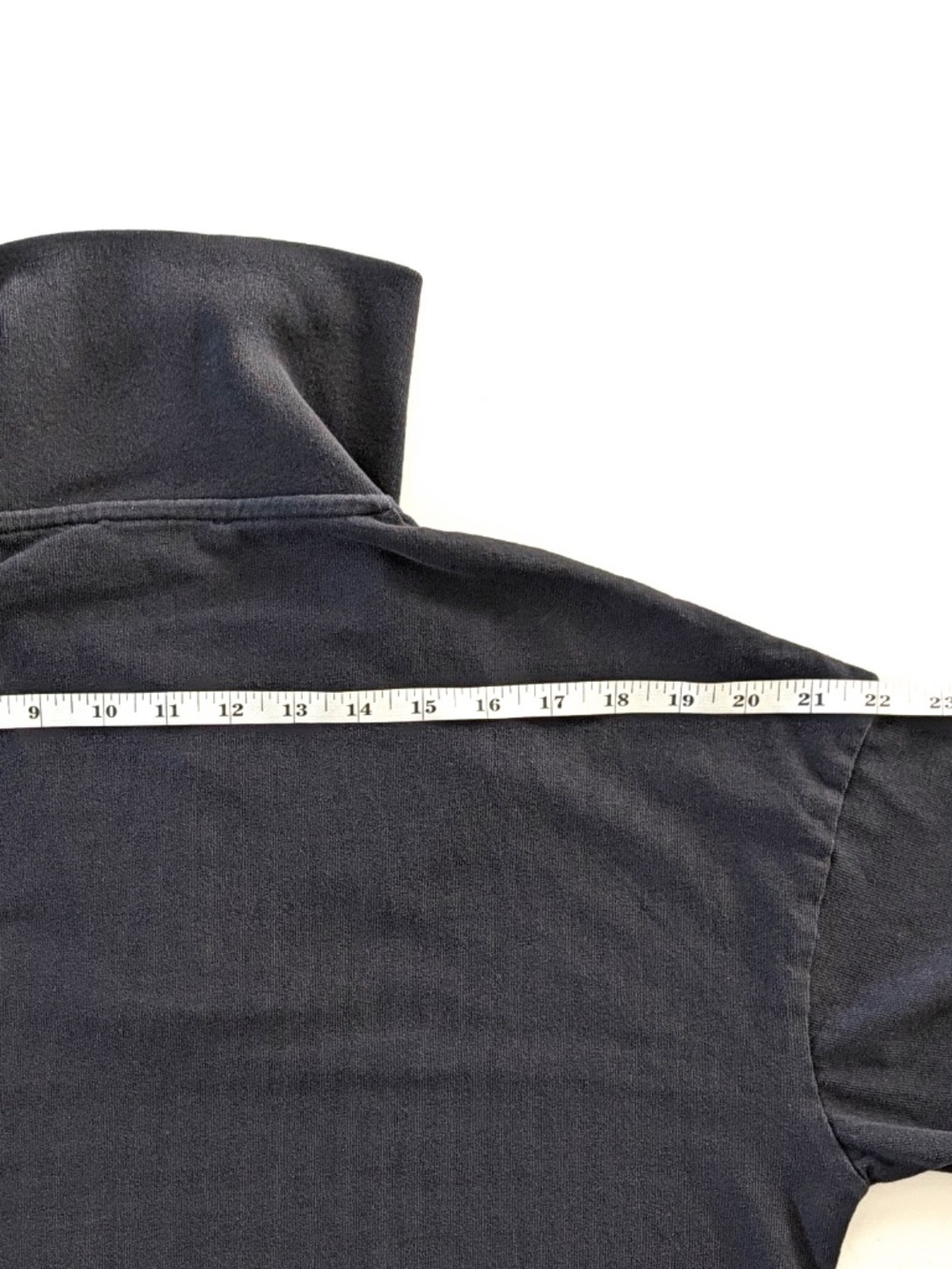 ACNE STUDIOS Half Zip Black XS Embroidered 1996 Logo Cotton Funnel Neck Pullover - Picture 9 of 14